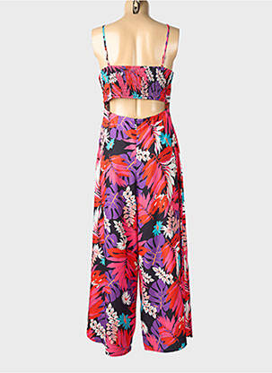 Combi-pantalon fermeture boutonnée au dos fines bretelles rose SWEET MISS femme