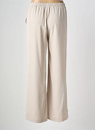 Pantalon large tissage crêpe taille normale beige EMA BLUE'S femme