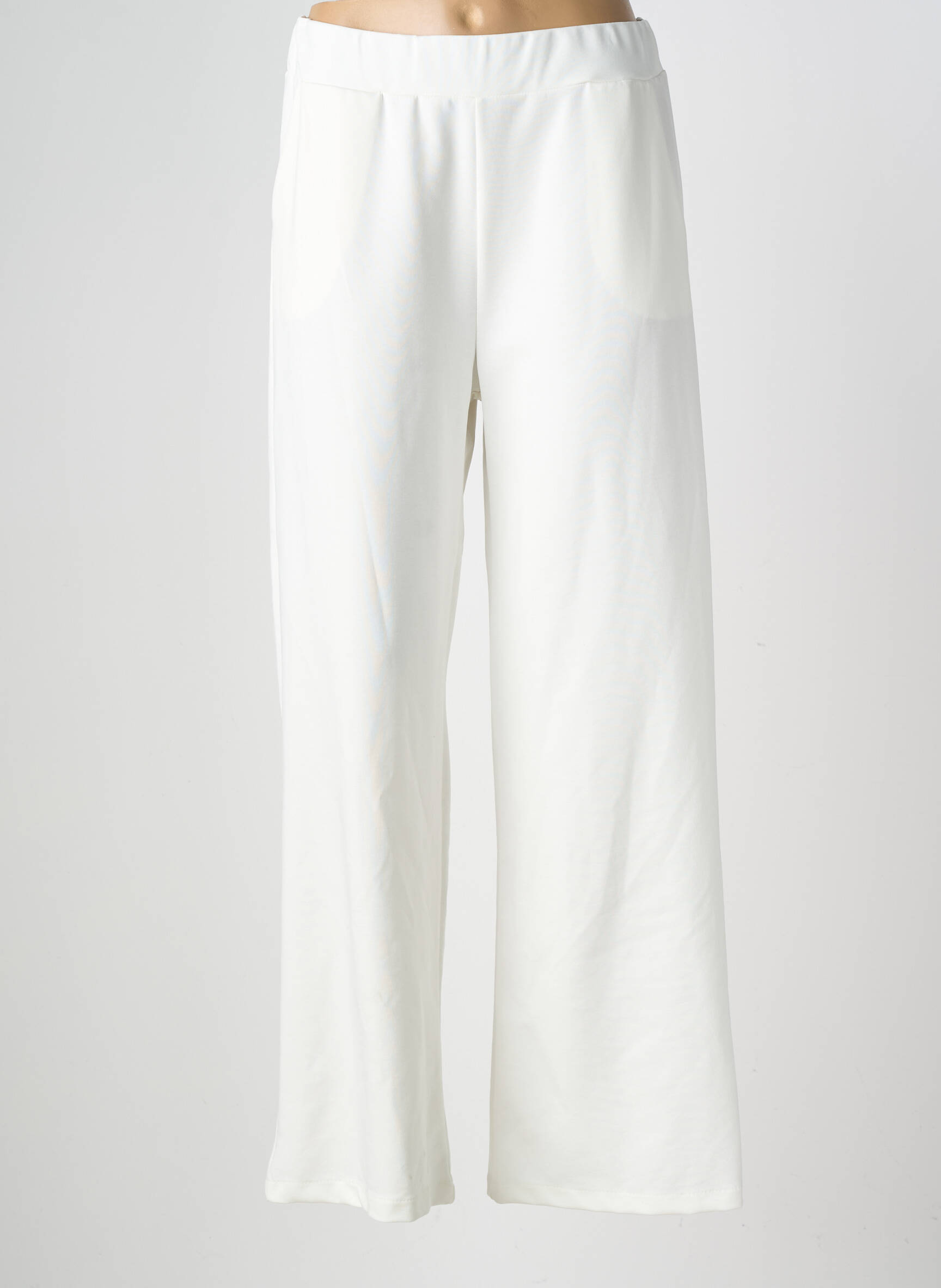 Pantalon large poches taille normale beige WAY WAY femme