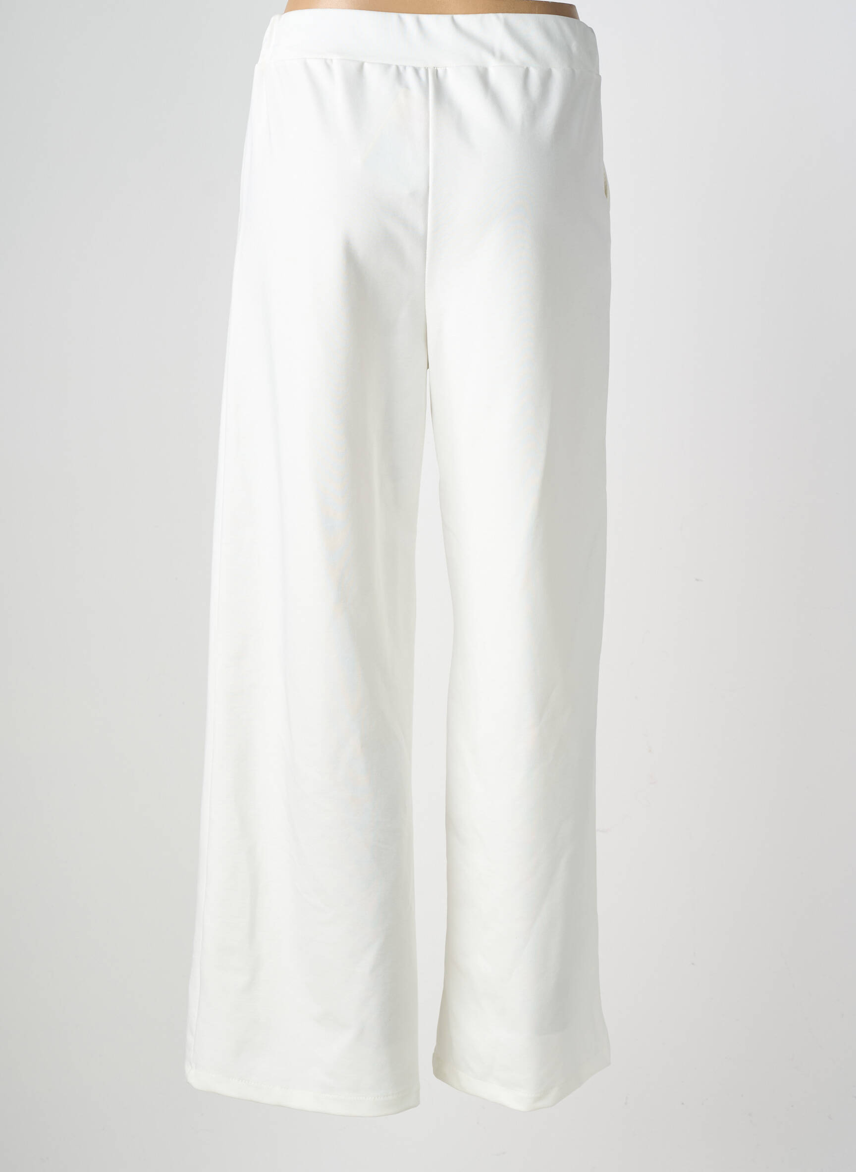 Pantalon large poches taille normale beige WAY WAY femme