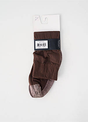 Bas stretch marron PERRIN femme