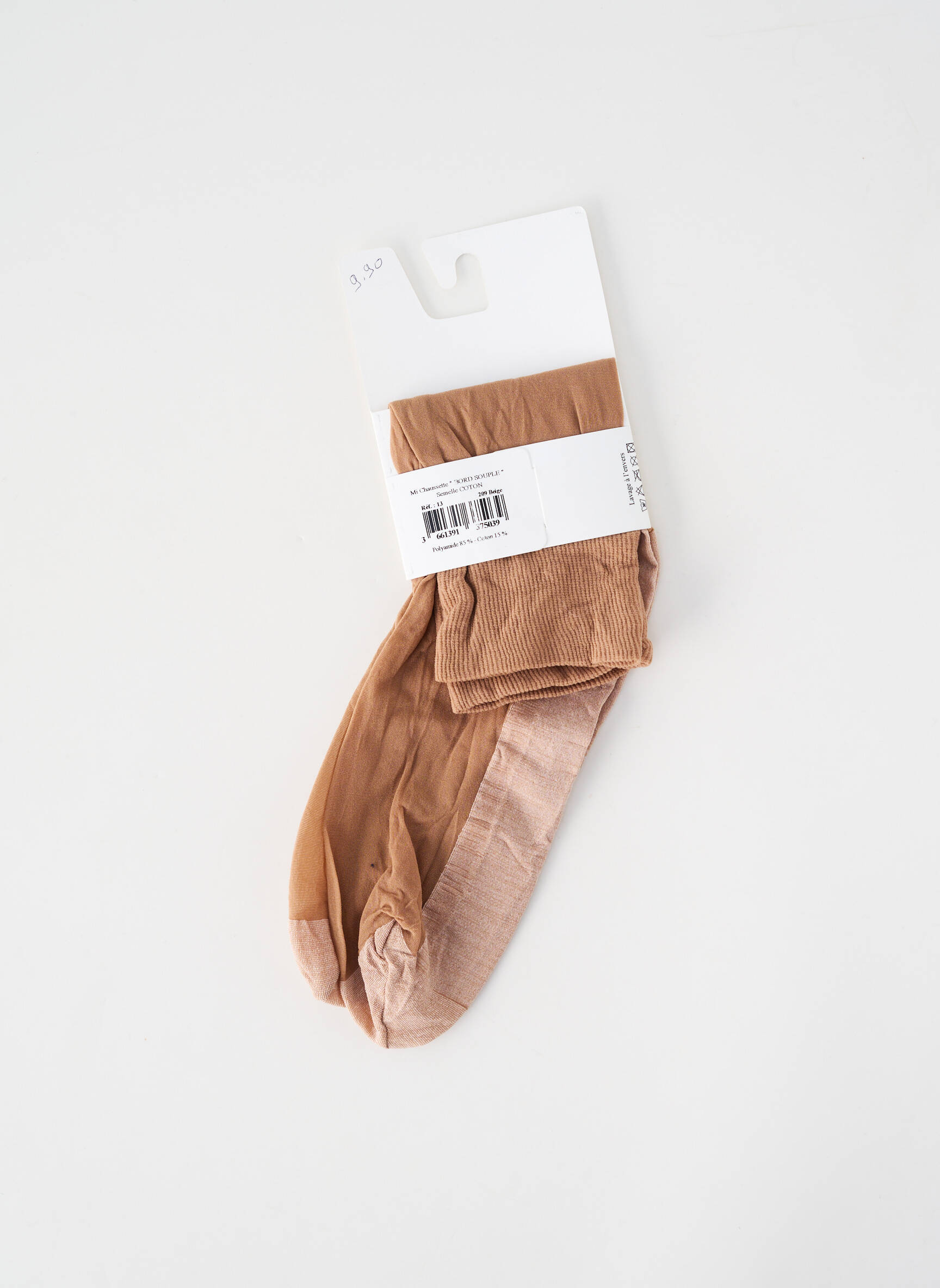 Bas stretch beige PERRIN femme