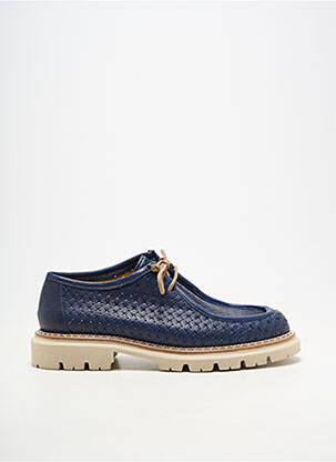 Derbies matière lisse talon plat jusqu'à 3cm bleu MAT:20 femme