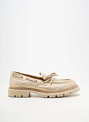Mocassins matière lisse talon plat jusqu'à 3cm or MAT:20 femme