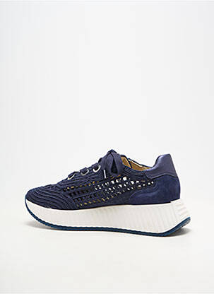 Baskets bout rond talon de 4 à 6cm bleu SOFTWAVES femme