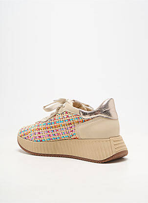 Baskets bout rond talon de 4 à 6cm beige SOFTWAVES femme
