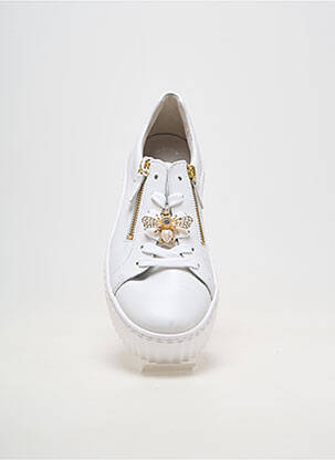 Baskets matière lisse talon de 4 à 6cm blanc GABOR femme