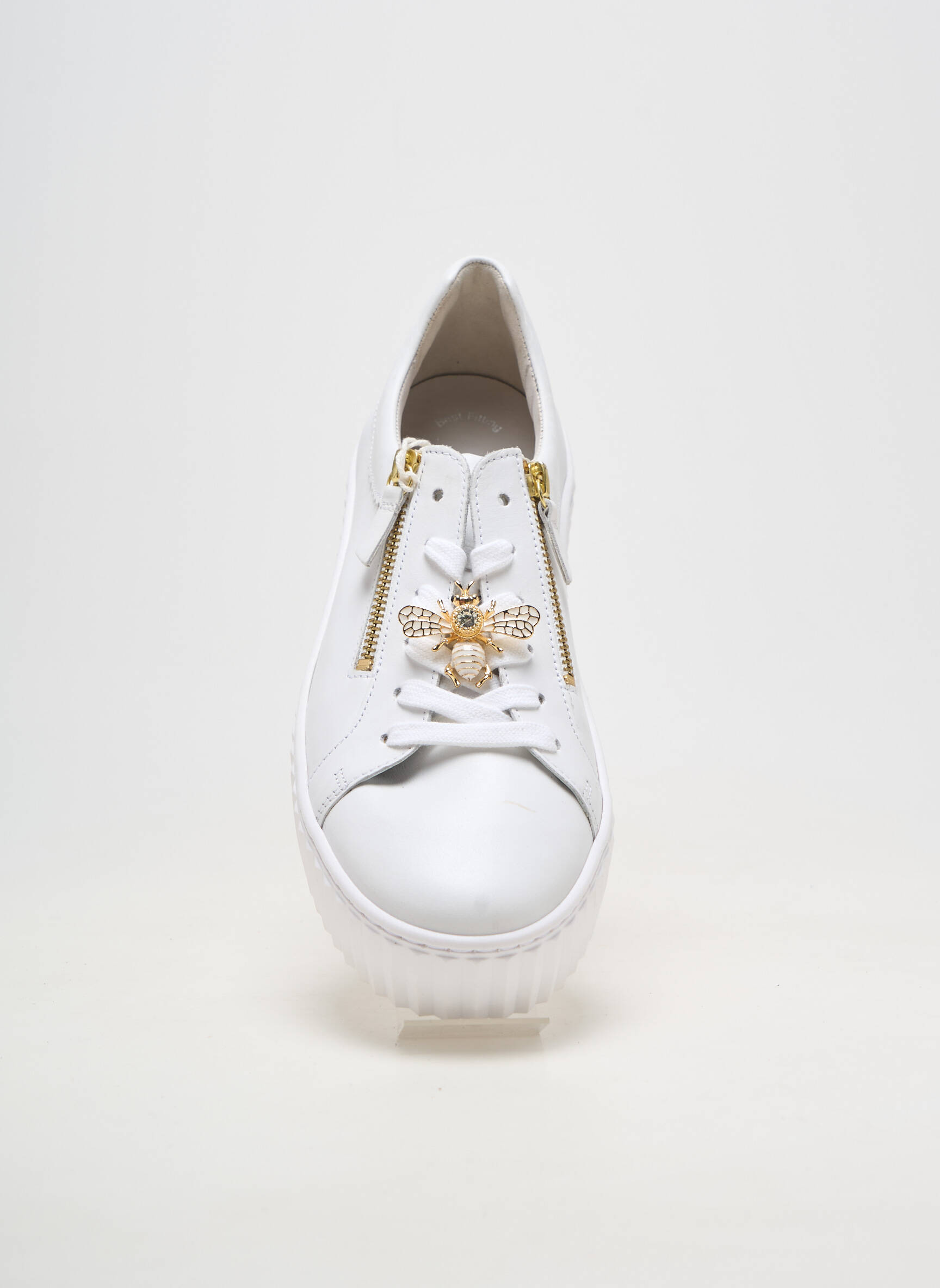 Baskets matière lisse talon de 4 à 6cm blanc GABOR femme