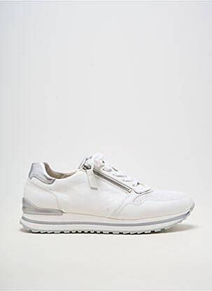 Baskets matière lisse talon plat jusqu'à 3cm blanc GABOR femme