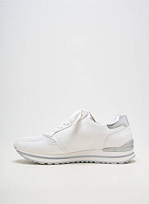 Baskets matière lisse talon plat jusqu'à 3cm blanc GABOR femme