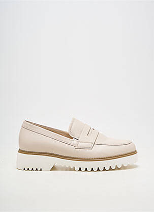 Mocassins matière lisse talon de 4 à 6cm beige GABOR femme