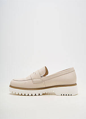 Mocassins matière lisse talon de 4 à 6cm beige GABOR femme
