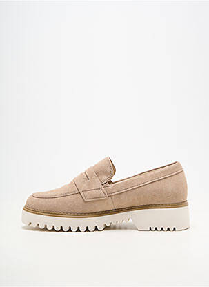 Mocassins bout rond talon de 4 à 6cm beige GABOR femme