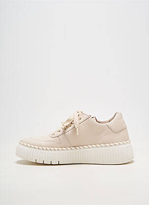 Baskets matière lisse talon plat jusqu'à 3cm beige GABOR femme