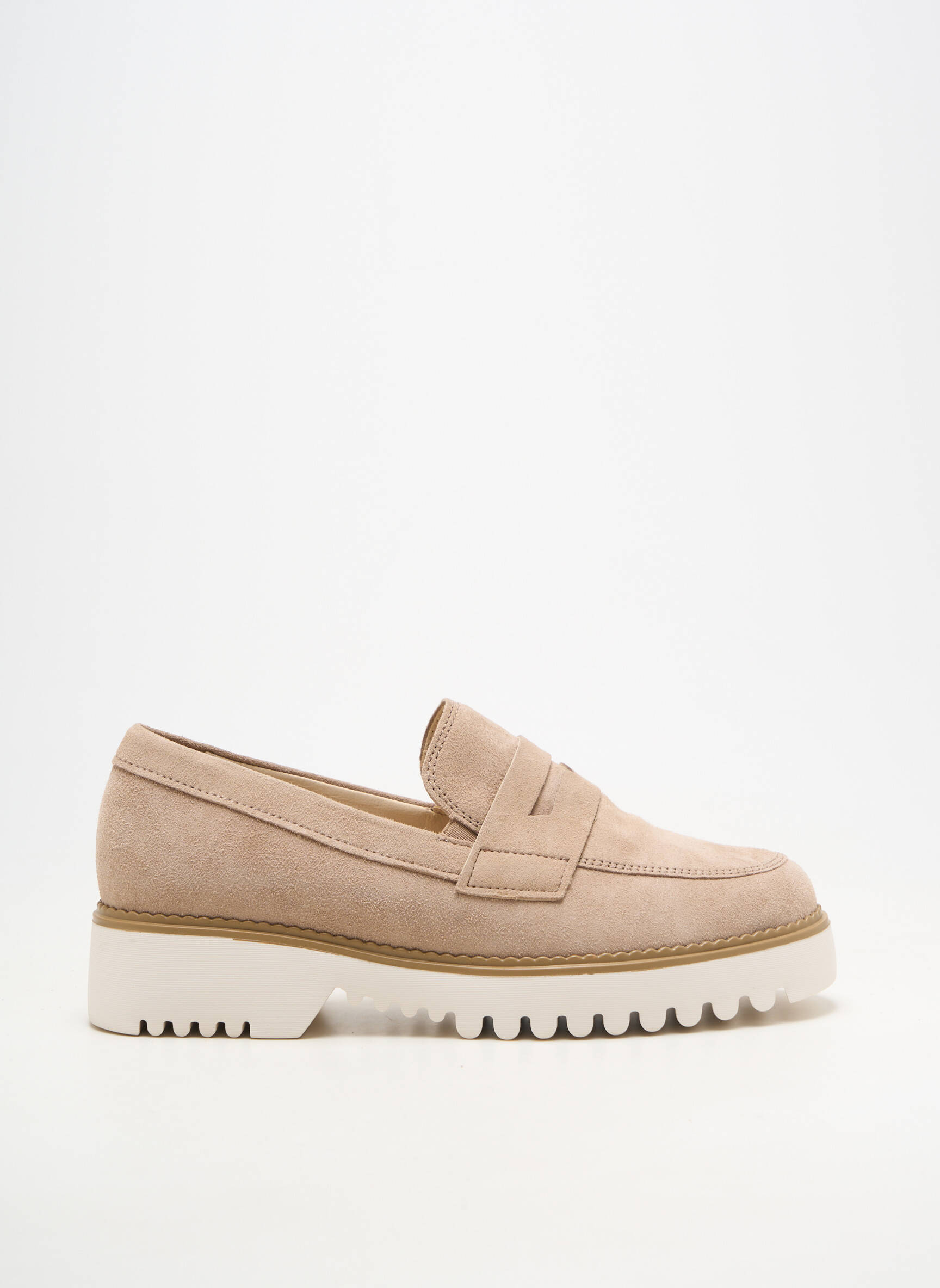 Mocassins bout rond talon de 4 à 6cm beige GABOR femme
