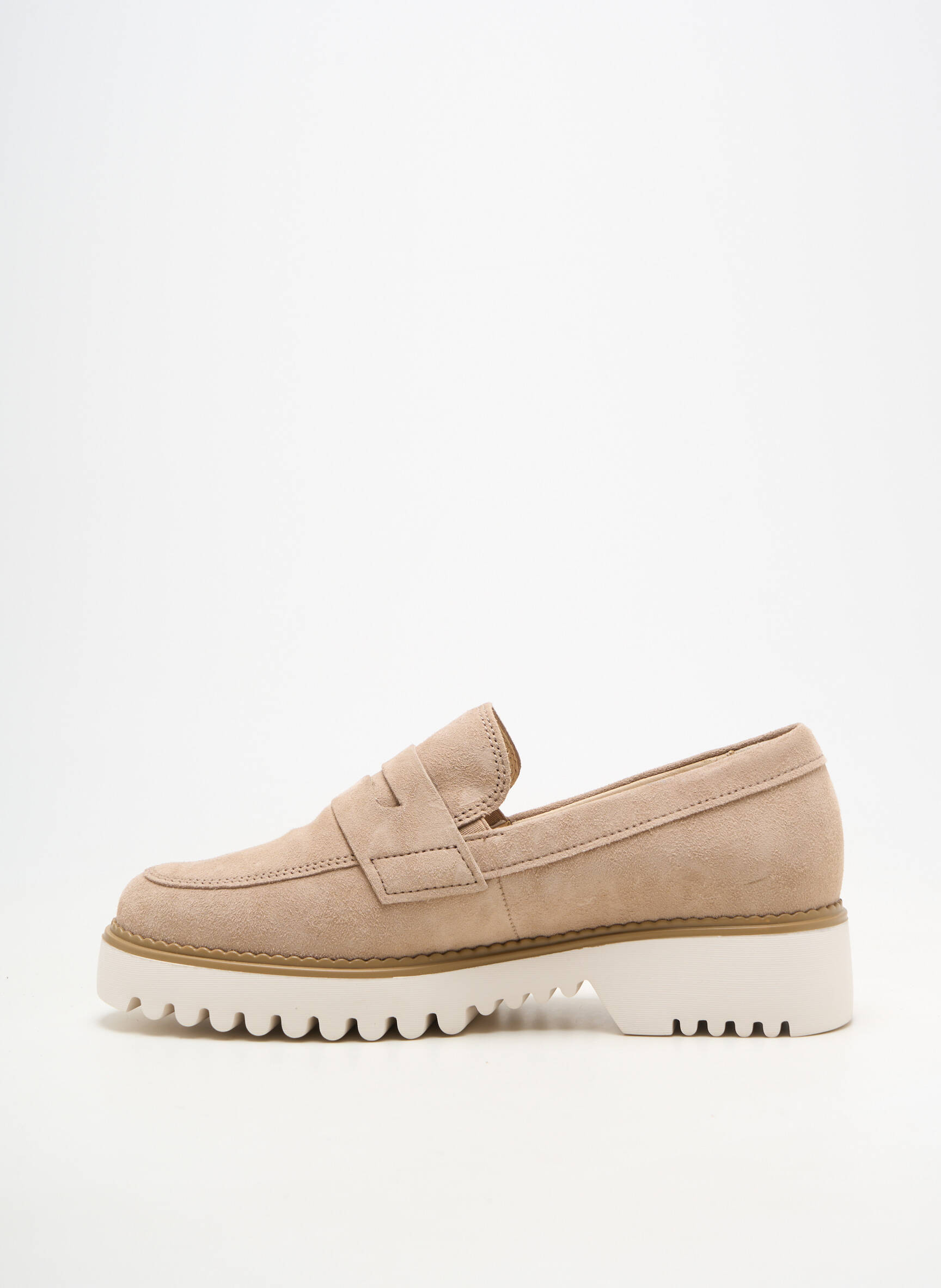 Mocassins bout rond talon de 4 à 6cm beige GABOR femme