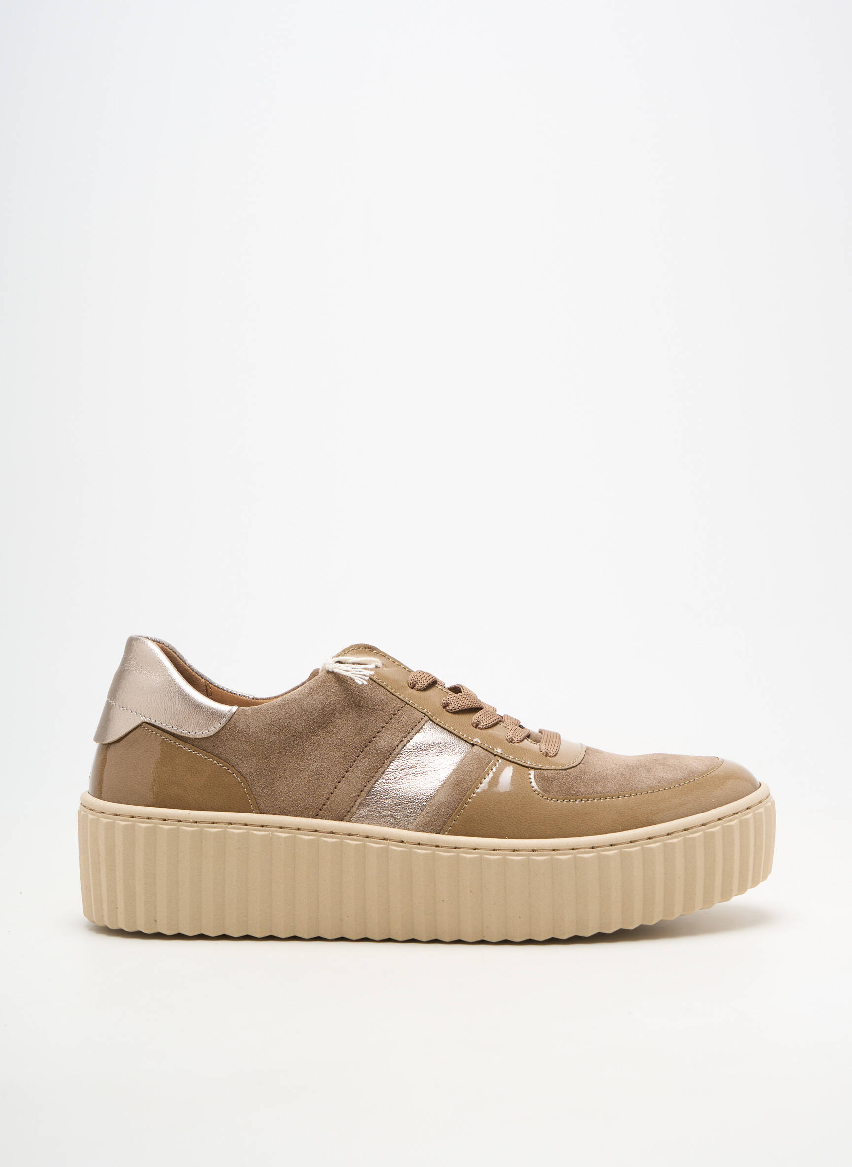 Baskets bout rond talon de 4 à 6cm marron GABOR femme