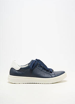Baskets matière lisse talon plat jusqu'à 3cm bleu ARA femme