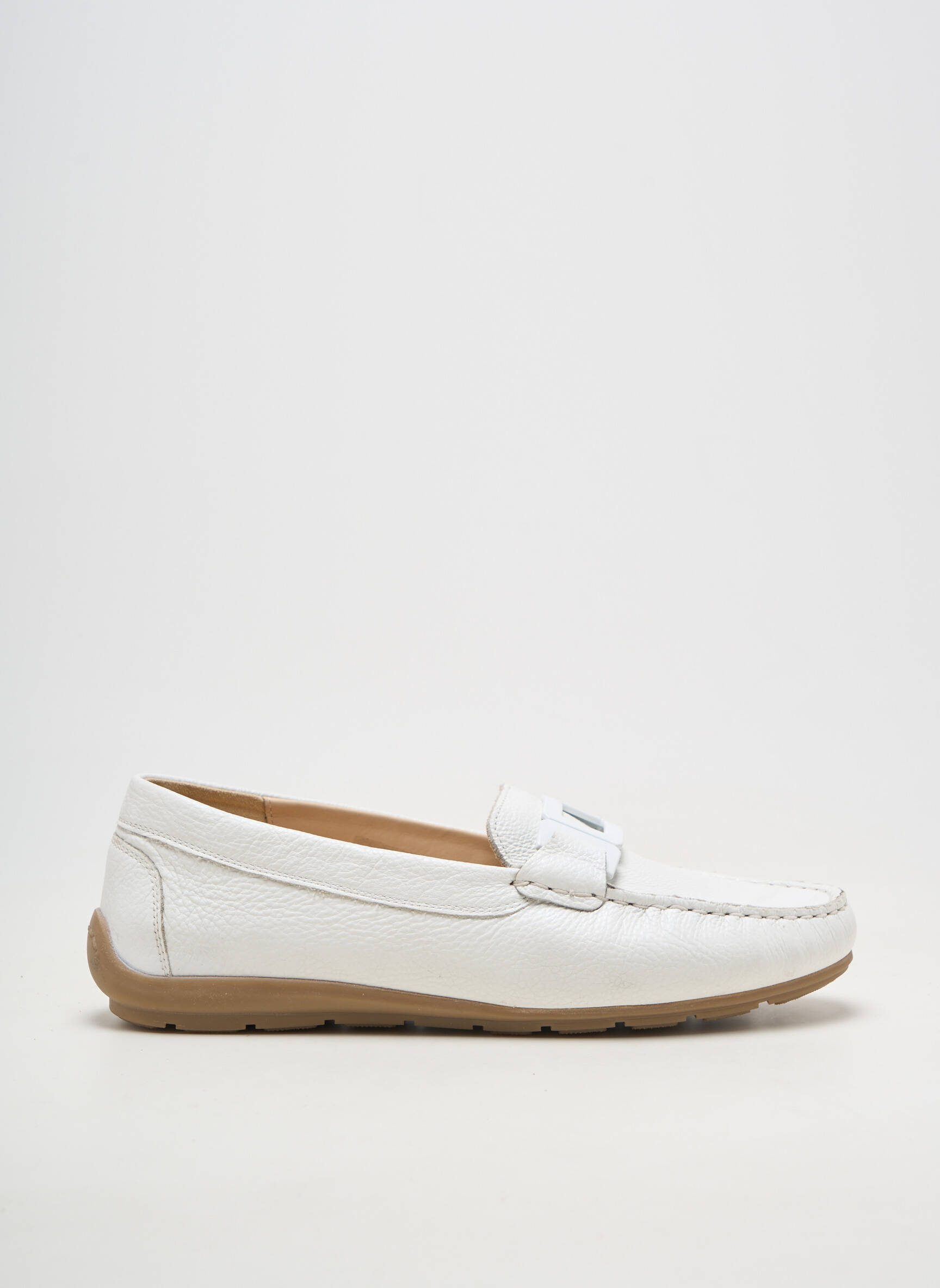 Mocassins matière lisse talon plat jusqu'à 3cm blanc ARA femme