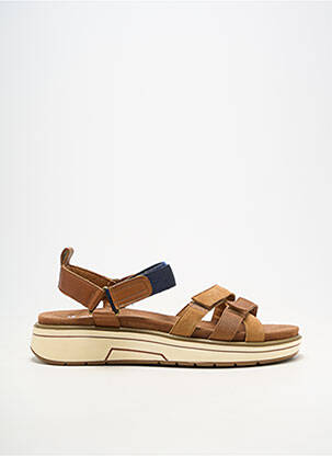 Sandales/nu pieds matière lisse talon plat jusqu'à 3cm marron ARA femme