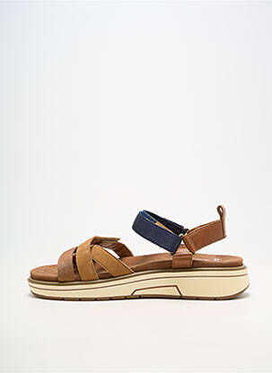 Sandales/nu pieds matière lisse talon plat jusqu'à 3cm marron ARA femme