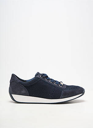 Baskets bout rond talon plat jusqu'à 3cm bleu ARA femme