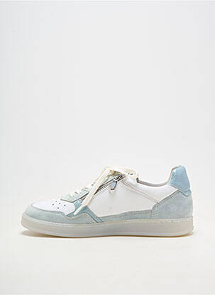 Baskets matière lisse talon plat jusqu'à 3cm blanc GEO-REINO femme