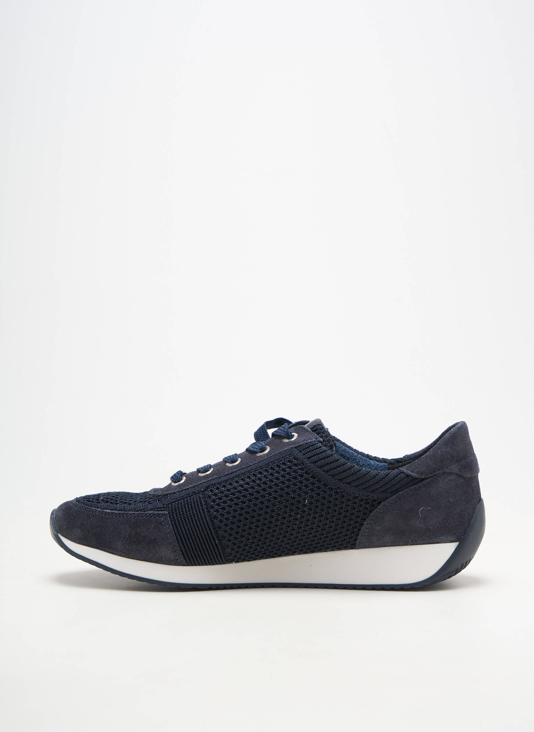 Baskets bout rond talon plat jusqu'à 3cm bleu ARA femme