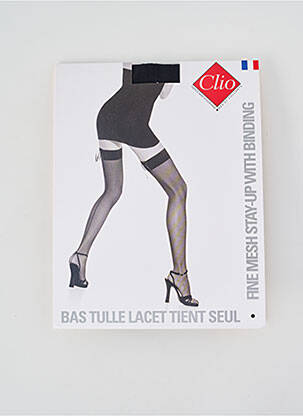 Bas stretch noir CLIO femme