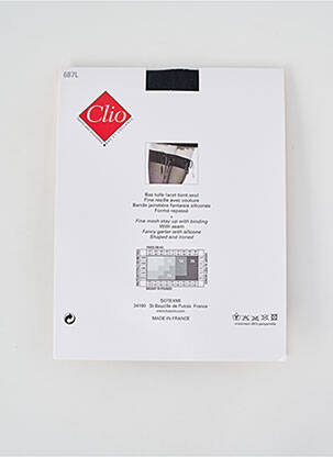 Bas stretch noir CLIO femme