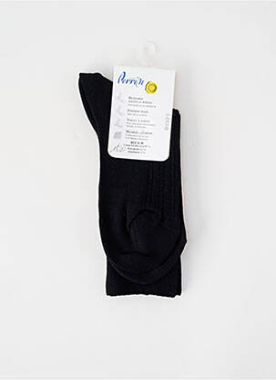 Chaussettes stretch noir PERRIN homme