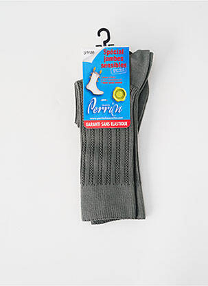 Chaussettes stretch vert PERRIN homme