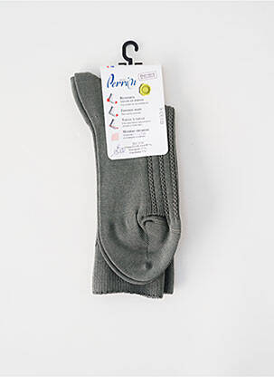 Chaussettes stretch vert PERRIN homme