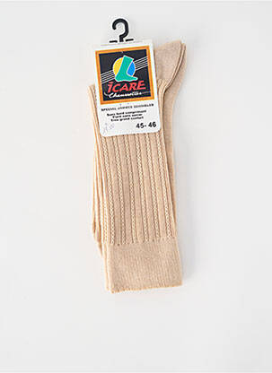 Chaussettes stretch beige ICARE homme