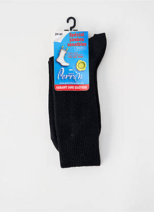 Chaussettes stretch noir PERRIN femme