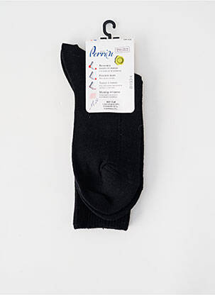 Chaussettes stretch noir PERRIN femme