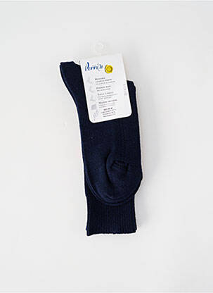 Chaussettes stretch bleu PERRIN homme