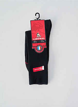 Chaussettes stretch noir LABONAL homme