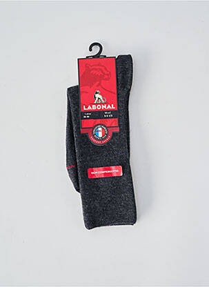 Chaussettes stretch gris LABONAL homme