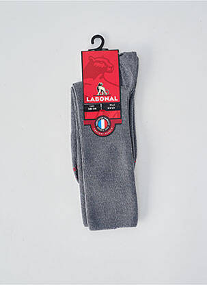 Chaussettes stretch gris clair LABONAL homme