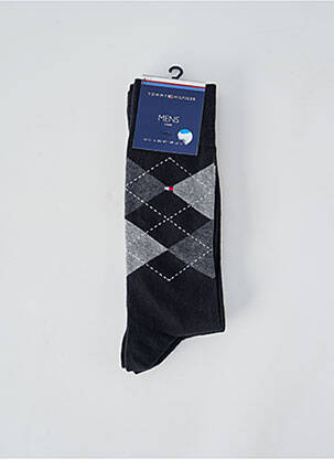 Chaussettes stretch noir TOMMY HILFIGER homme