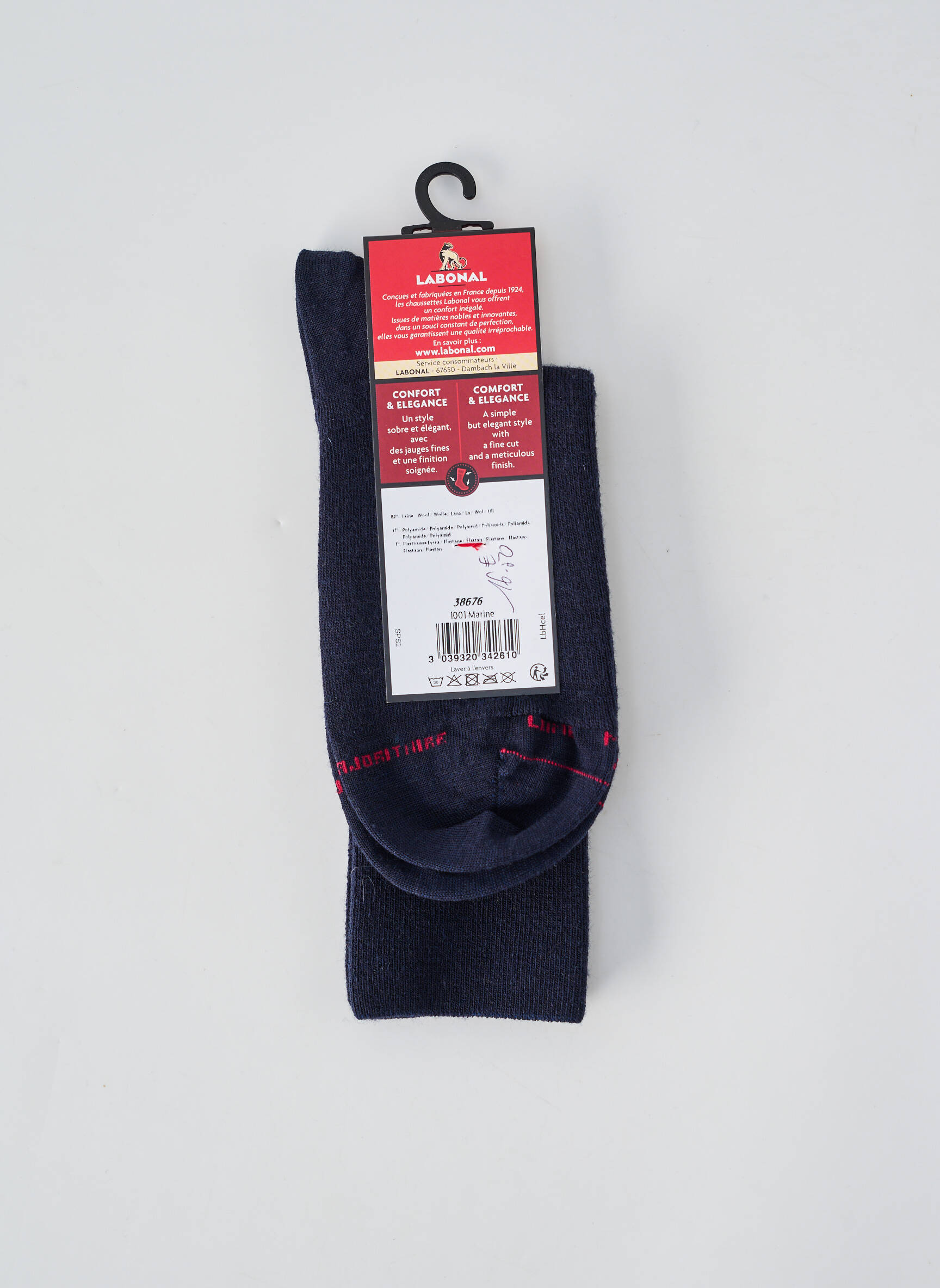 Chaussettes stretch bleu LABONAL homme