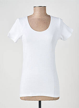 Top/caraco tissage jersey blanc MORETTA femme