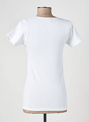 Top/caraco tissage jersey blanc MORETTA femme