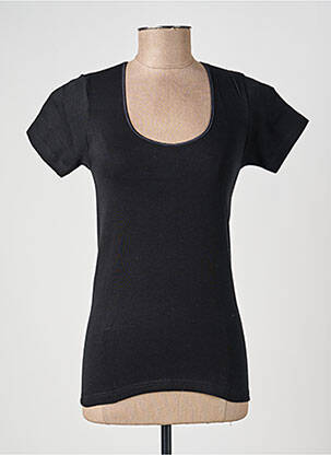 Top/caraco tissage jersey noir MORETTA femme
