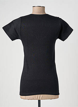 Top/caraco tissage jersey noir MORETTA femme