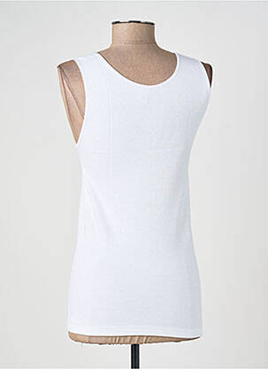 Top/caraco tissage jersey blanc MORETTA femme