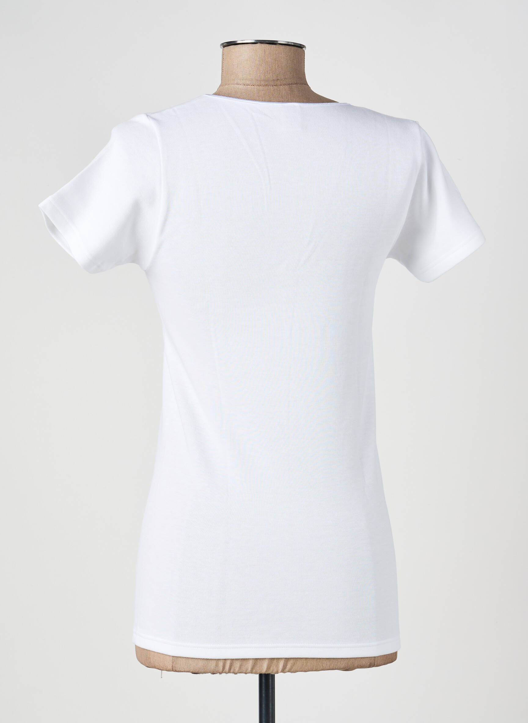 Top/caraco tissage jersey blanc MORETTA femme