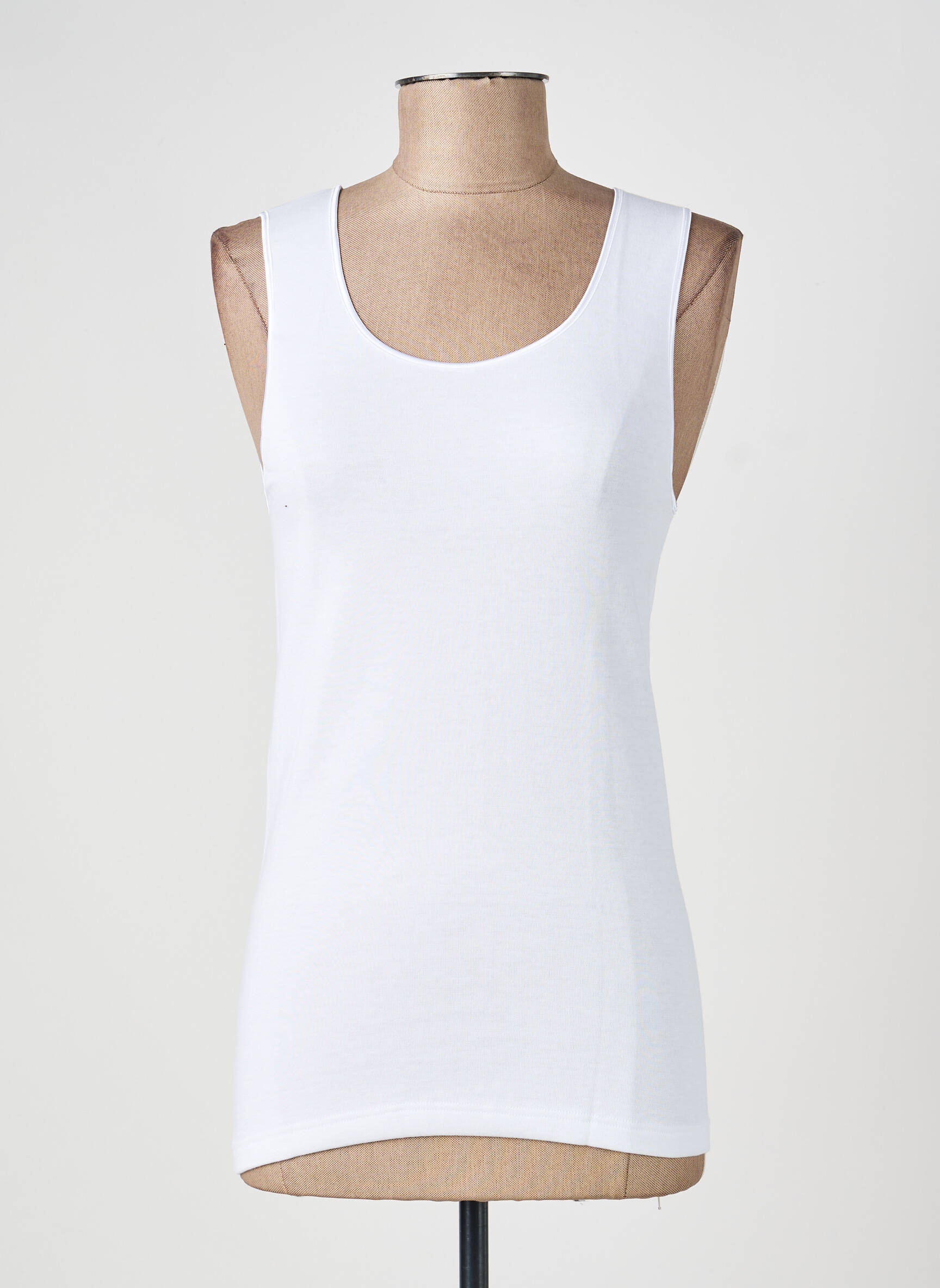 Top/caraco tissage jersey blanc MORETTA femme