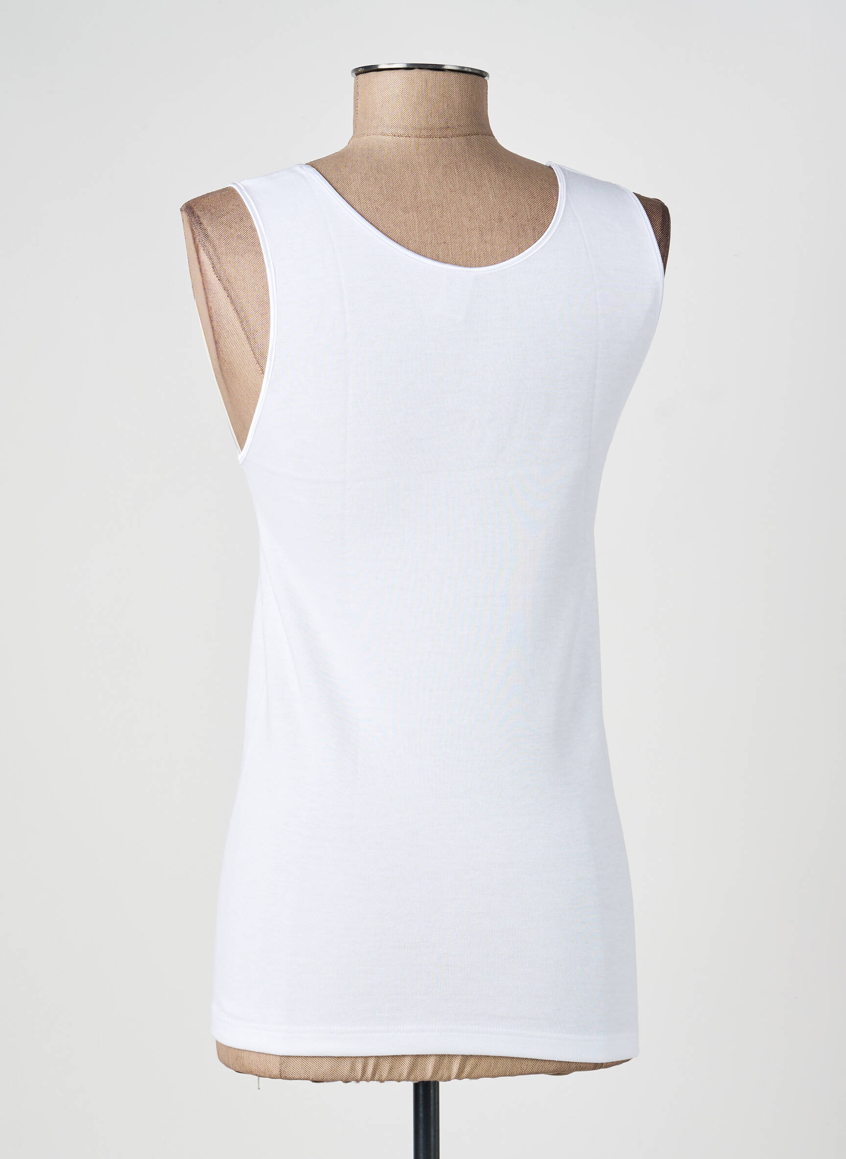 Top/caraco tissage jersey blanc MORETTA femme